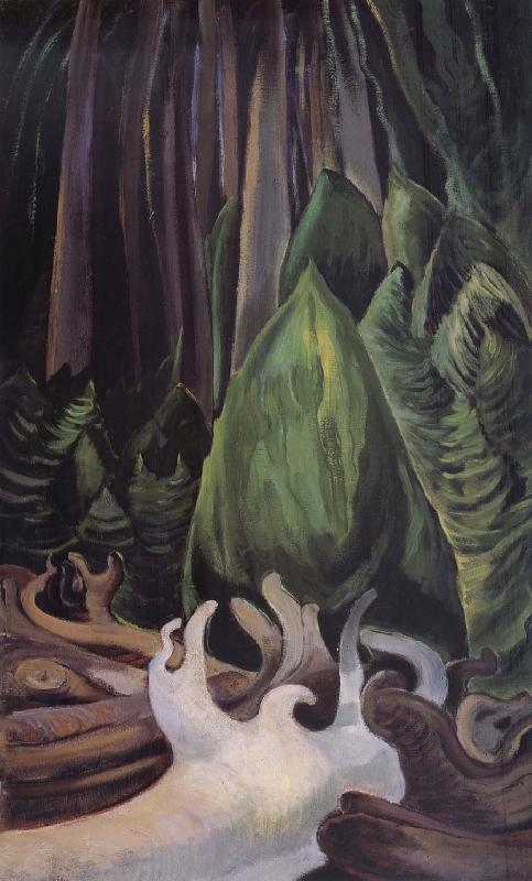 Emily Carr Sea Drift at the edge of the forest oil painting image